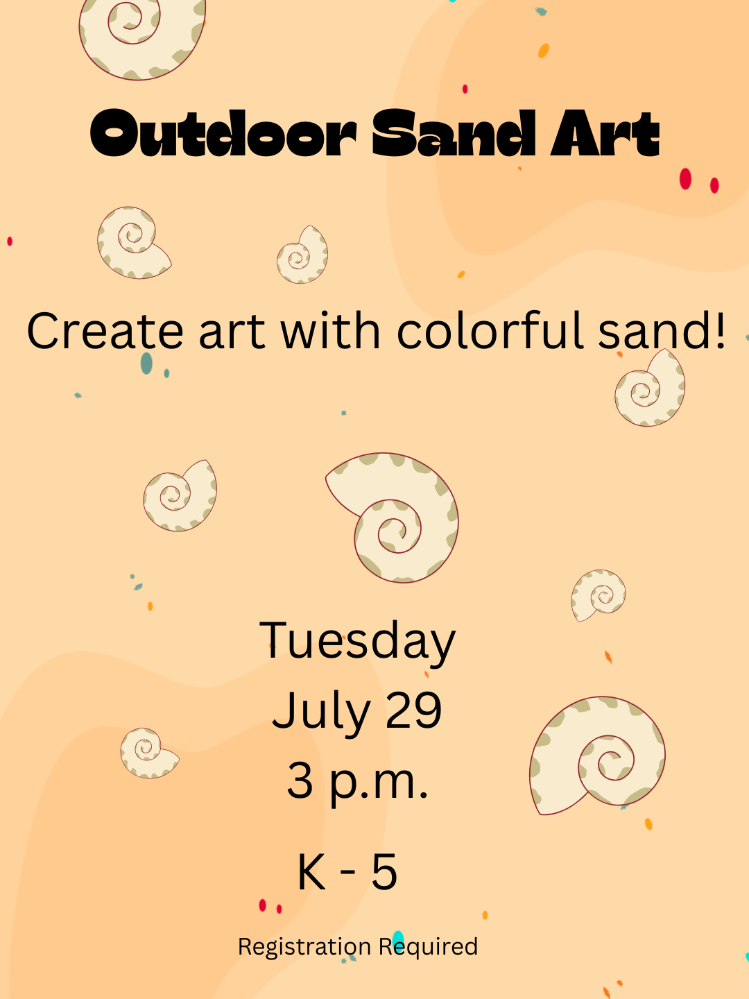 Outdoor Sand Art Event